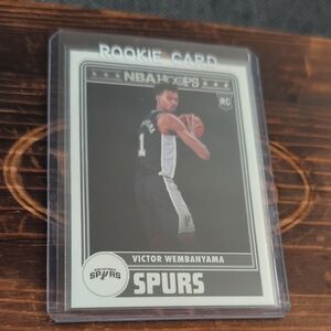 2023-24 NBA Hoops Victor Wembanyama Rookie Card Spurs